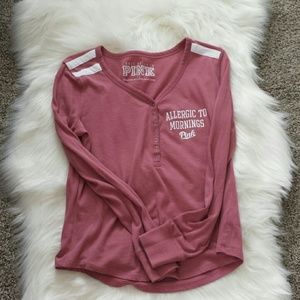 Pink Vs Long sleeve Shirt